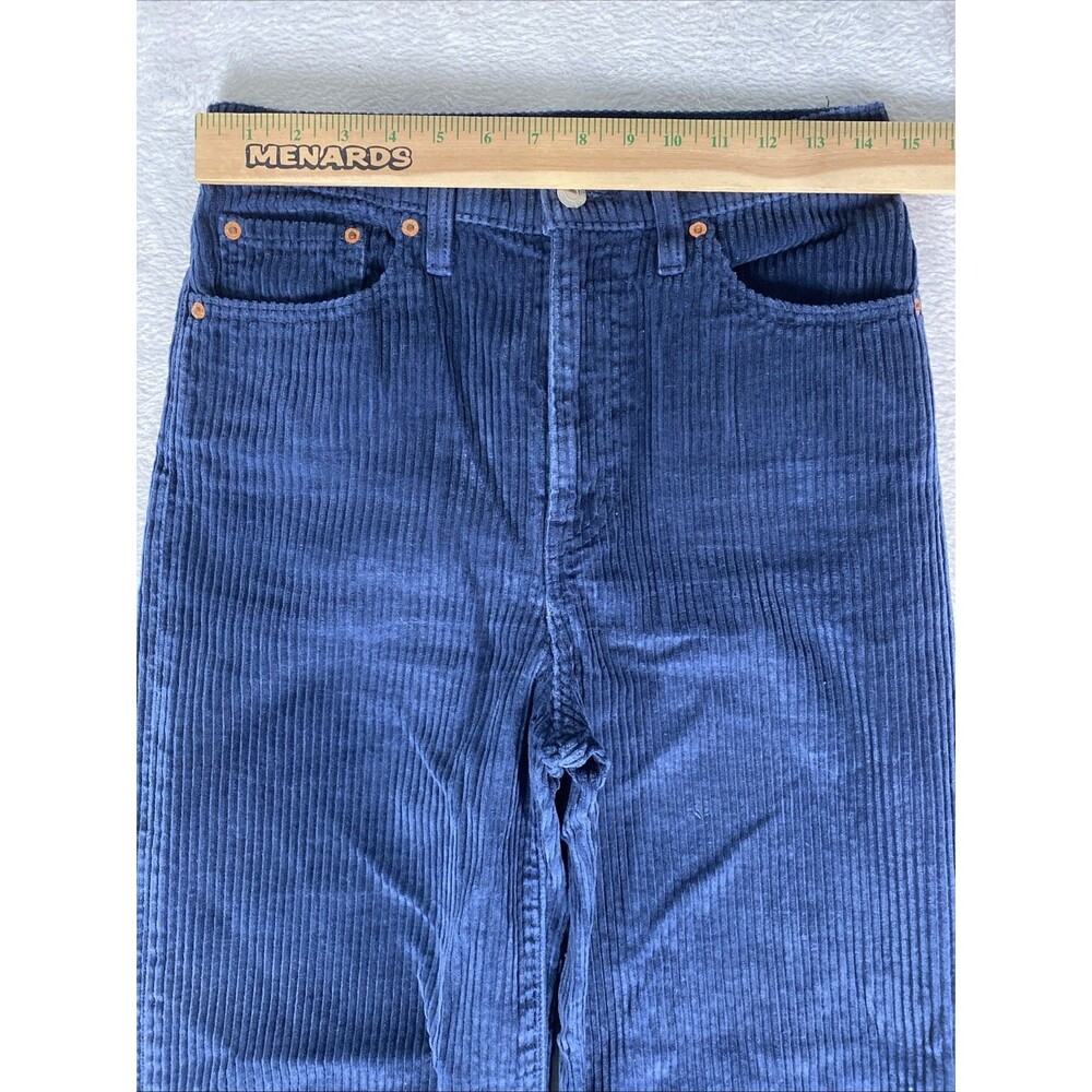 Levi'sCorduroy Ribcage Wide Leg Pants Womens 28 Blue High Rise Stretch - Picture 4 of 9